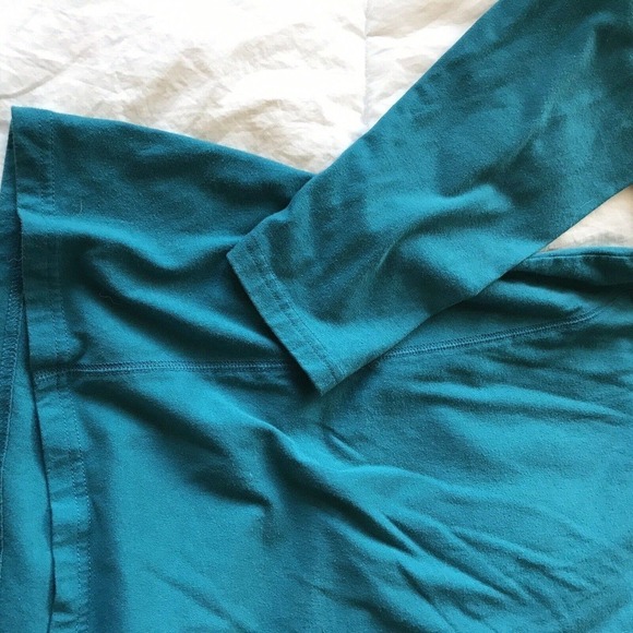 Sonoma Lifestyle T Shirt Plus Sx2X Teal Flowy Cut Cotton Polyester Pre-Owned - Picture 5 of 8